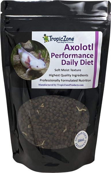 TROPICZONE Axolotl Performance Daily Diet Amphibian Food, 16-oz bag 