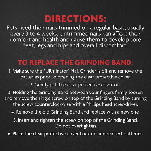 FURminator Nail Grinder Replacement Bands, 6-pack