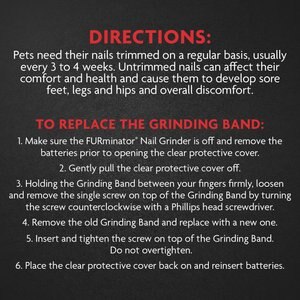 FURminator Nail Grinder Replacement Bands, 6-pack