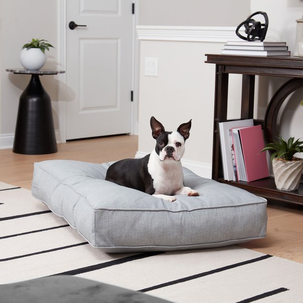 HAPPY HOUNDS Cooper Rectangle Indoor/Outdoor Dog Bed, Heather, Medium ...