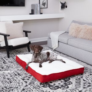 Happy Hounds Dolly Deluxe Supportive Cat & Dog Bed, Crimson, Large