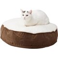 Happy Hounds Lucy Round Pillow Cat Bed, Latte, X-Small