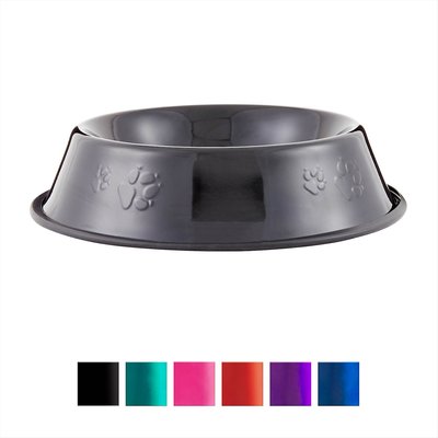 Platinum Pets Stainless Steel Embossed Non-Tip Dog Bowl, slide 1 of 1