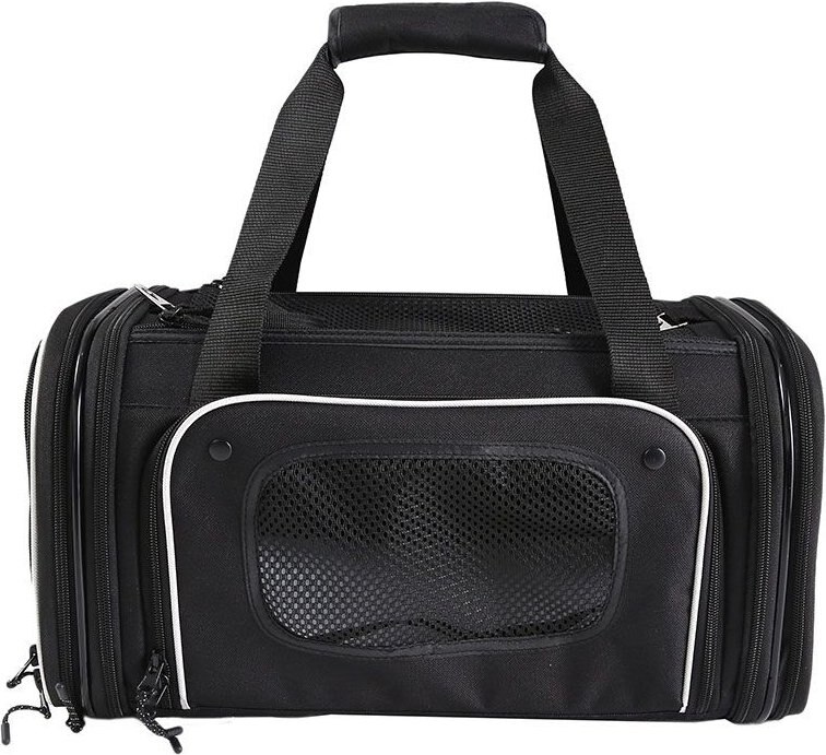 ALPHA PAW Dog & Cat Carrier, Black, XSmall