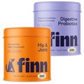 Finn Hip & Joint, 90 count + Digestive Prebiotic & Probiotic Supplement for Dogs, 90 count