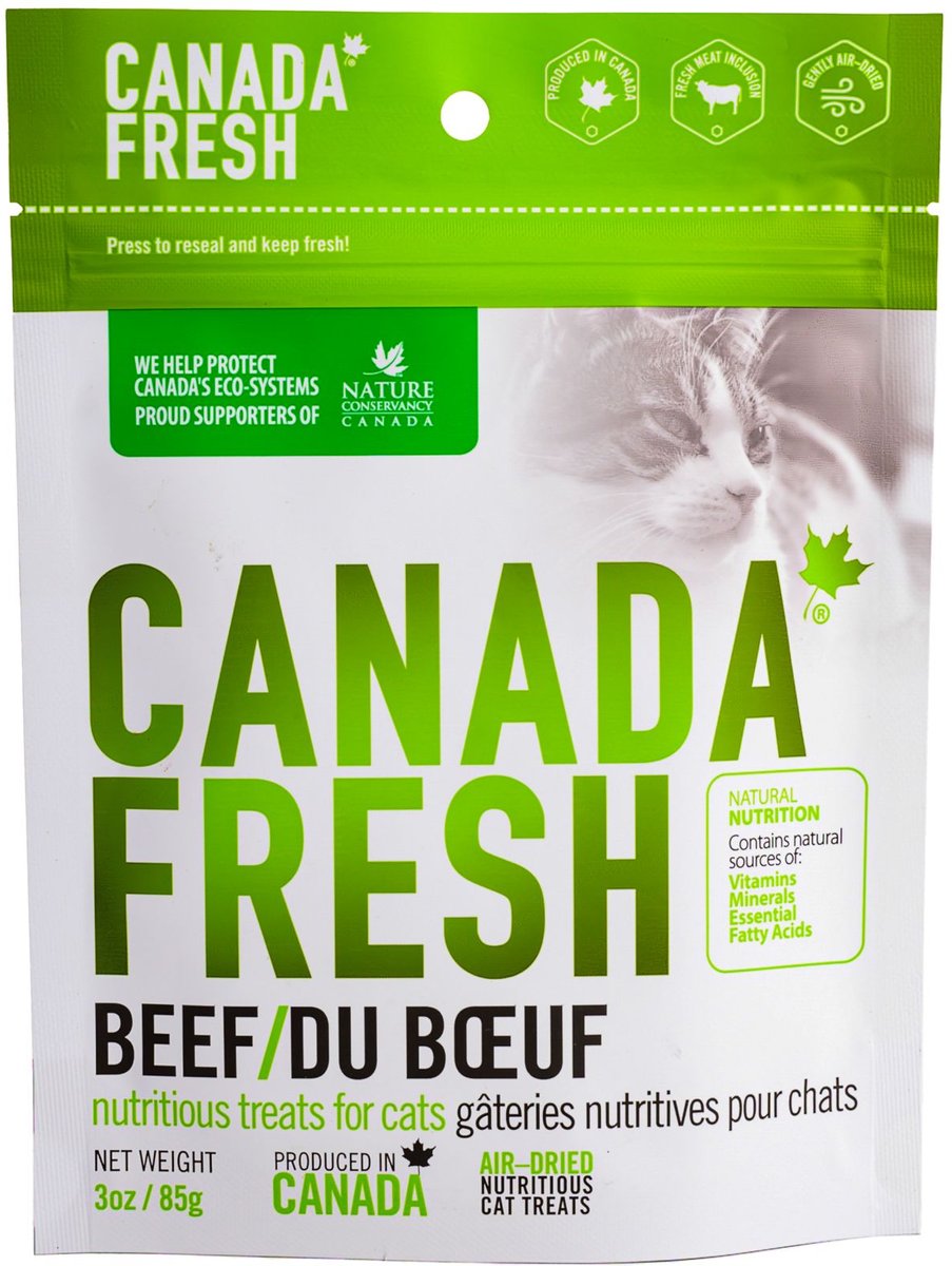 CANADA FRESH Beef Soft & Chewy Cat Treats, 3oz bag