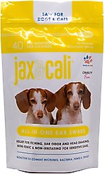 Jax & Cali All-In-One Ear Swab Small-Pet Ear Cleaner, 40 count