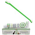 Vetoquinol Enzadent Enzymatic Poultry Flavor Toothpaste, 90g tube + Dual-Ended Dog & Cat Toothbrush