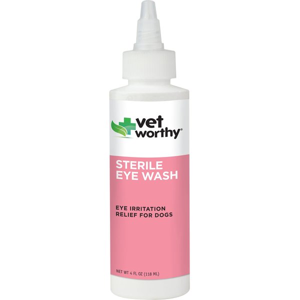 VET WORTHY Dog Eye Wash, 4oz bottle