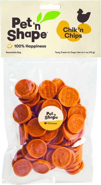 Pet 'n Shape Grain-Free Chik 'n Chips Dog Treats, 4-oz bag slide 1 of 5