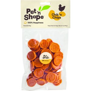 Pet 'n Shape Grain-Free Chik 'n Chips Dog Treats, 4-oz bag