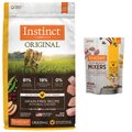Instinct Original Recipe with Real Chicken Freeze-Dried Raw Coated Dry Food + Raw Boost Mixers Chicken Recipe Freeze-Dried Cat Food Topper