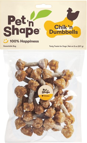 Pet 'n Shape Grain-Free Chik 'n Dumbbells Dog Treats, 8-oz bag slide 1 of 7