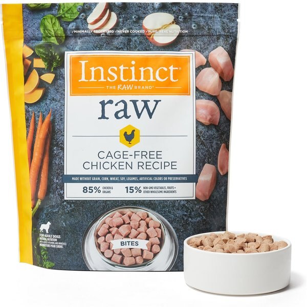 Instinct Frozen Raw Medallions Grain-Free Cage-Free Chicken Recipe Dog Food