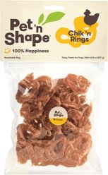 Pet 'n Shape Chik 'n Rings Dog Treats, 8-oz bag, 1 pack