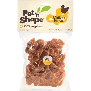 Pet 'n Shape Chik 'n Rings Dog Treats, 8-oz bag, 1 pack