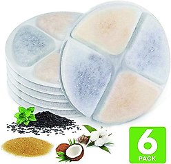 PetNF Cat Water Fountain Replacement Filters, 6 count