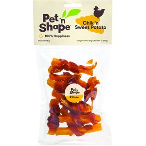 Pet 'n Shape Grain-Free Chik 'n Sweet Potato Dog Treats, 4-oz bag