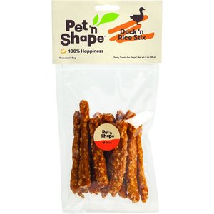 Pet 'n Shape Duck 'n Rice Stix Dog Treats, 3-oz bag