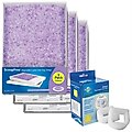 Drinkwell Foam Replacement Filters, 2 count + PetSafe ScoopFree Lavender Scented Non-Clumping Cat Litter