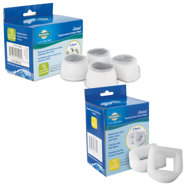 Drinkwell Foam Replacement Filters, 2 count + Replacement Carbon Filters, 4 count slide 1 of 9