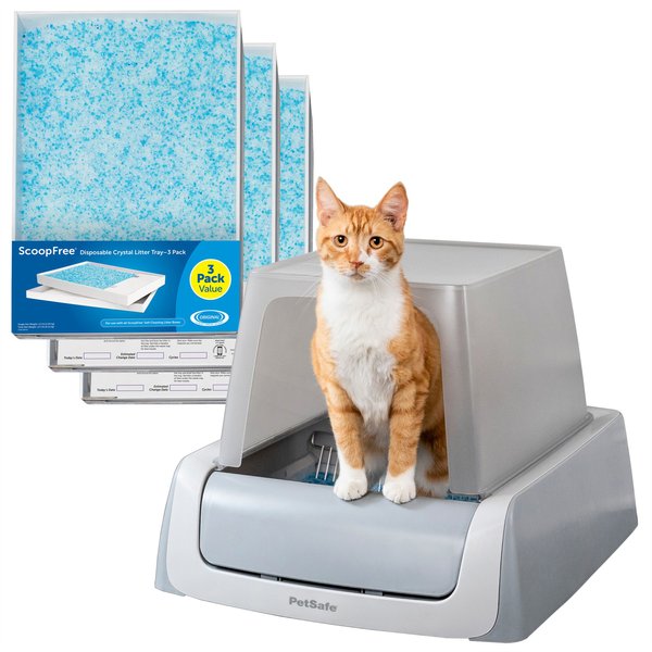 PetSafe ScoopFree Premium Unscented Litter + Covered Automatic Cat Litter Box slide 1 of 9
