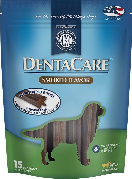 Dog Treats Large Breed AKC Dentacare Dental Sticks For Large Dogs