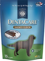 American Kennel Club AKC Dentacare Smoked Flavor Dental Dog Treats, Large, 15 count