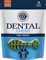 American Kennel Club AKC Natural Dental Chews Dog Treats, Large, 4 count slide 1 of 2