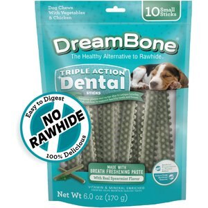 DreamBone Triple Action Dental Sticks Kelp for Small & Medium Sized Dogs, 6-oz bag, 10 count