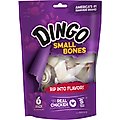 Dingo Small White Bone Dog Rawhide Treat, 8-oz bag, 6 count