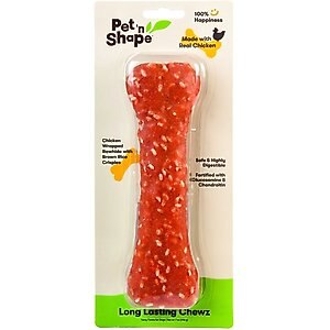 Pet 'n Shape Long Lasting Chewz Chicken Bones 8" Dog Treats, 1 pack