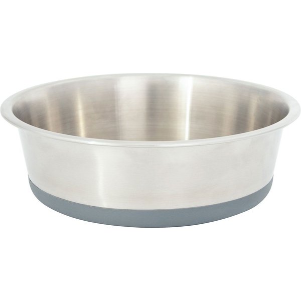 SUNGROW No Spill Stainless Steel Large Dog Water & Food Bowl with