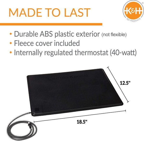 K&H PET PRODUCTS Original LectroKennel Outdoor Heated Dog Pad with
