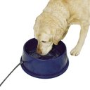 K&H Pet Products Thermal-Bowl Outdoor Heated Cat & Dog Water Bowl, Blue, 96-oz