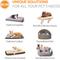 Show in main carousel: K&H Pet Products Self-Warming Two Tone Lounge Sleeper Bolster Cat & Dog Bed, Gray/Blue slide 6 of 12