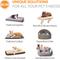 Show in main carousel: K&H Pet Products Self-Warming Two Tone Lounge Sleeper Bolster Cat & Dog Bed, Gray/Blue slide 8 of 12