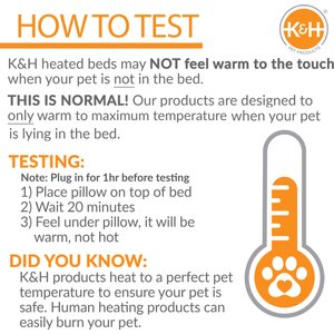 K&H Pet Products Thermo-Kitty Cat Bed, Mocha, Large