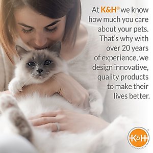 K&H Pet Products Thermo-Kitty Cat Bed, Mocha, Large