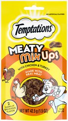 Temptations Meaty MixUps Chicken & Turkey Bites Soft & Chewy Cat Treats, 1.5-oz pouch