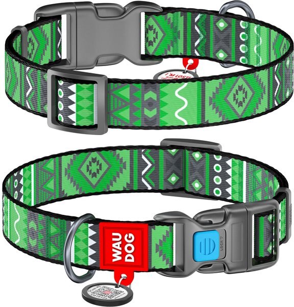 Discontinued WAUDOG Nylon PlasticFastex Buckle dog collar with QR