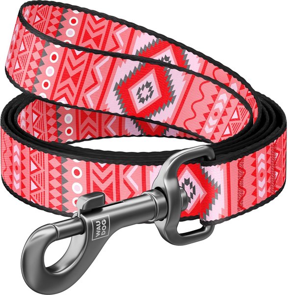 WAUDOG Nylon dog leash, Etno Red, Large slide 1 of 6