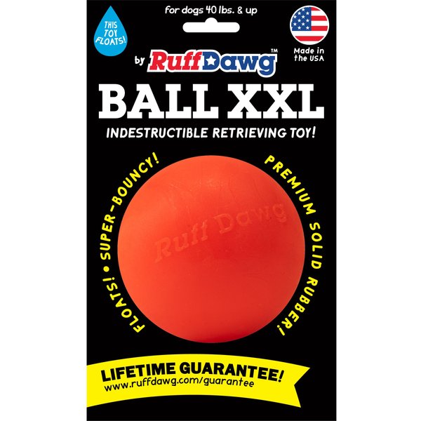 Playology Squeaky Bounce Ball Peanut Butter Scented Dog Toy - Large