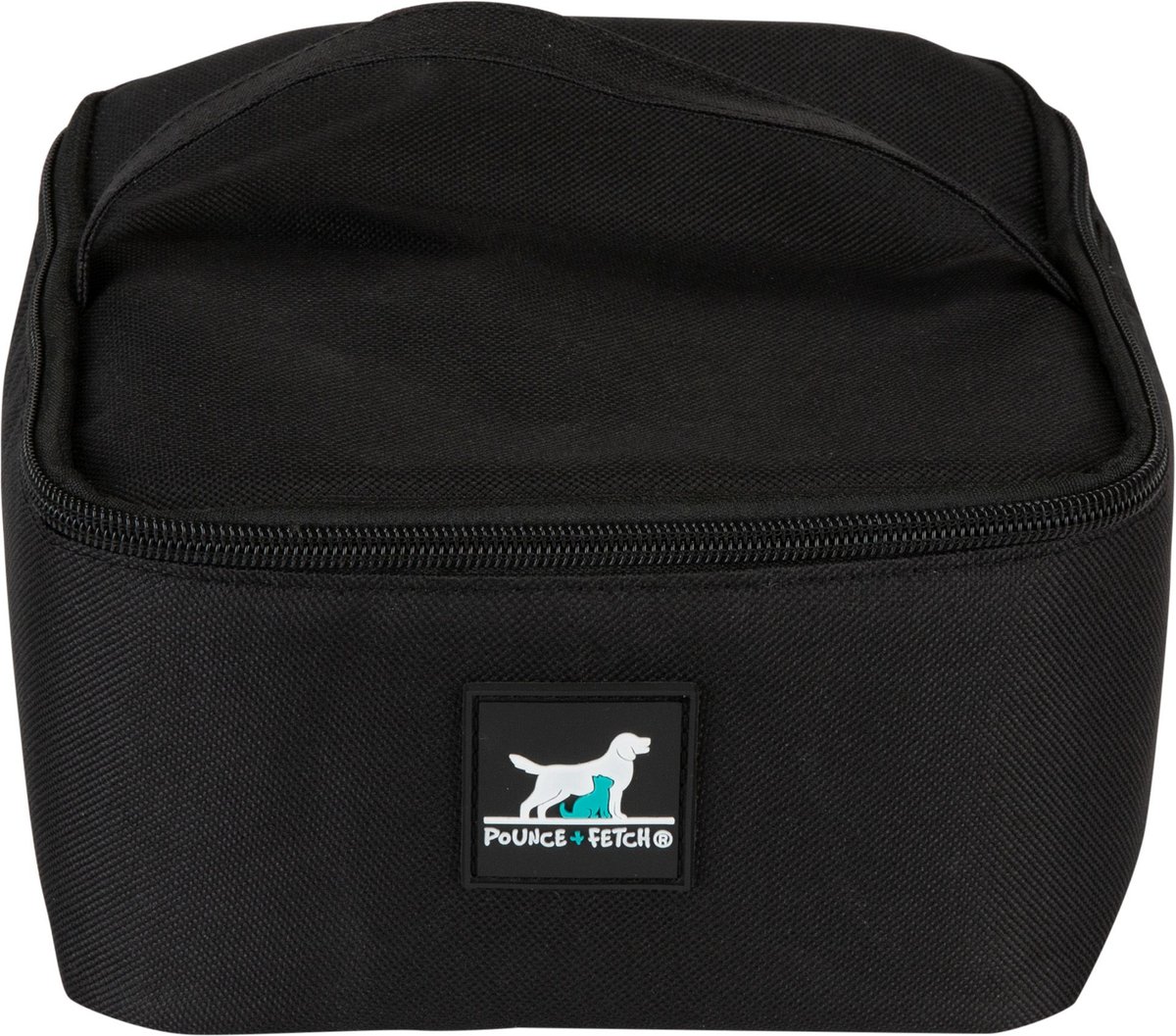 POUNCE + FETCH Weekender Dog Food Travel Kit, Black, Large