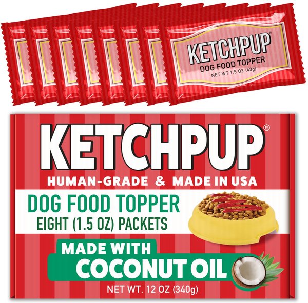 Fast Pet Food KetchPup Beef Flavored Sauce Dog Wet Food Topper, 1.5-oz packet, case of 8 slide 1 of 2