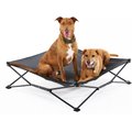 Coolaroo On The Go Elevated Cat & Dog Bed with Removable Cover, Steel Grey, Large