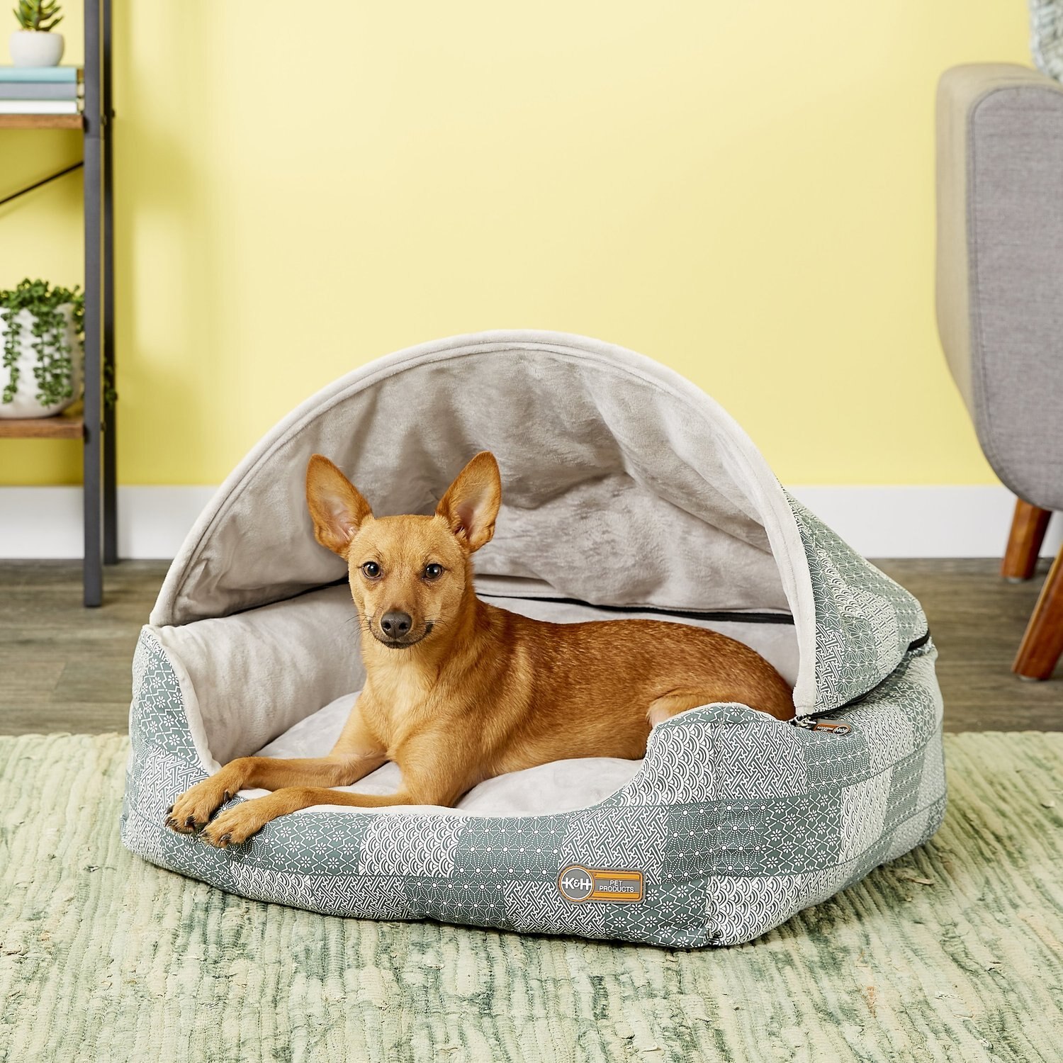 K&H PET PRODUCTS Lounge Sleeper Covered/Pillow Cat & Dog Bed, Teal
