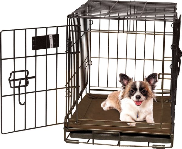 K&H Pet Products Self-Warming Dog Crate Pad, Mocha, 14 x 22 in slide 1 of 11