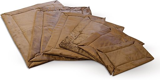 K&H Pet Products Self-Warming Dog Crate Pad, Mocha, 14 x 22 in