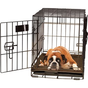 K&H Pet Products Self-Warming Dog Crate Pad, Mocha, 25 x 37 in